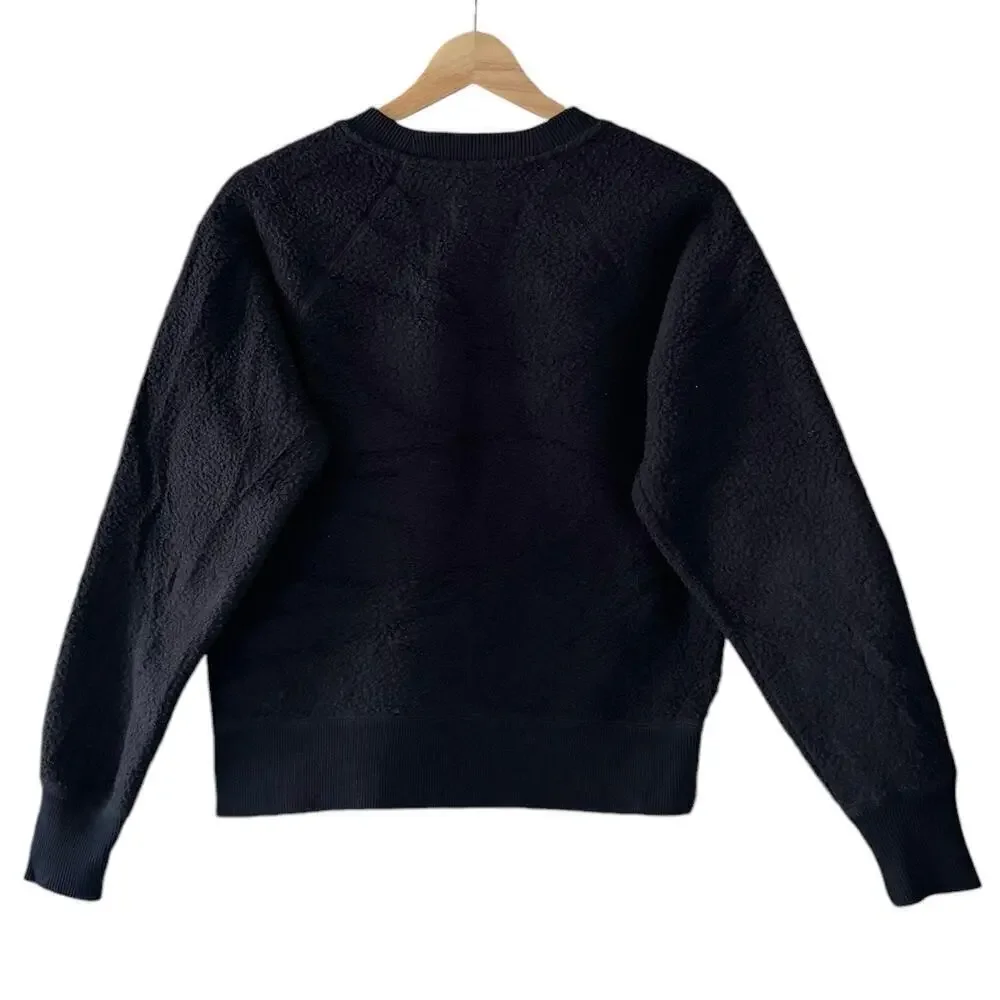 Everlane The ReNew Fleece Raglan Sweatshirt in Dark Navy Size S